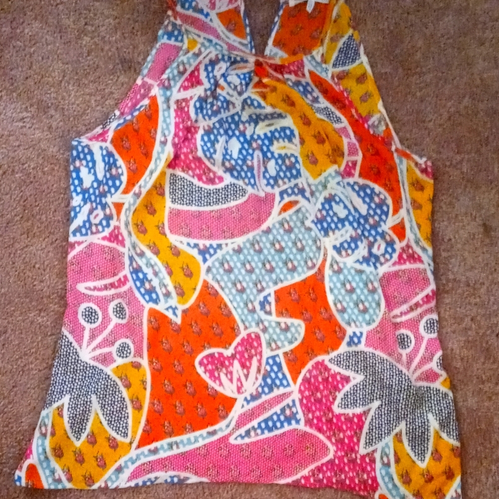 Multicolored Sleeveless Shirt